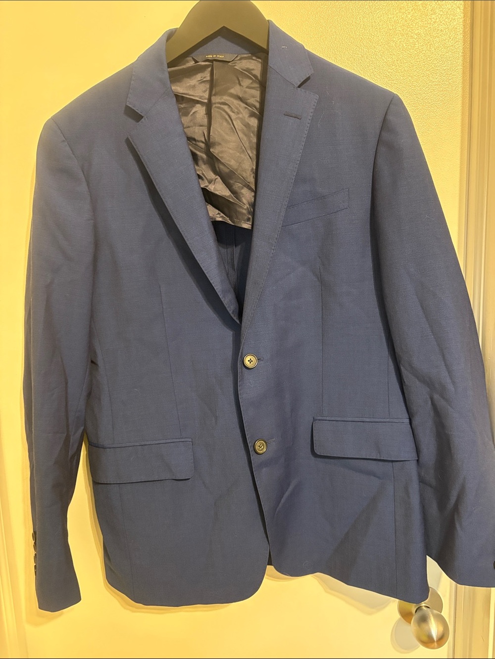 Brooks Brothers Navy Blue Two-Button Sport Coat Made in Italy